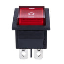 Waterproof LED illuminated 6Pins Mini O/F/O DPDT Rocker Switch Car Dashboar