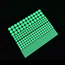 407Pcs Diy Glow In The Dark Wall Stickers Luminous Fluorescent Rould Dot Fo N9G3