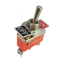 12V ON/OFF 15A 250V AC E-TEN1021 2 Pin Toggle Flick Switch SPST For Dash C RDS