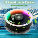 Q2 100mm Desktop CPU Cooler Fan Colorful Lighting 3 Pin Cooling Radiator