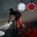 USB Charging MTB Mountain Bike Outdoor Cycling LED Headlight+ Taillight Set