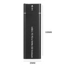 USB Type-C M.2 NVMe SSD Enclosure M-Key PCI-E Case (Black USB-A to USB-C)