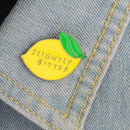 Lemon Enamel Pin Slightly Bitter Fruit Badge Button Brooches Jewelry Gift W7F9