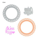 Romantic Kiss Metal Embossing Cutting Dies Stencils DIY Scrapbooking Craft