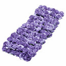 144 X Artificial Paper Rose Flower Wedding Craft Decor Deep Purple B6N1