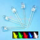 100x Mini White Red Blue Green Yellow Round LED Light Bulb Emitting Diode Lamp