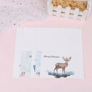 6pcs Watercolor Merry Christmas Greeting Card party Birthday Invitation Gift PT+