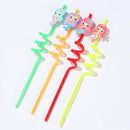 4pcs Reusable PVC Drinking Straws Cute Mermaid Straws Hawaii Party Table Dec,a