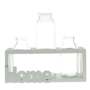 3 Bottle Glass Test Tube Flower Pot Holder Bottle Hydroponic Vase Terrarium