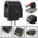 110V-220V AC Wall US Plug to 12V Car Charger DC Power Socket Converter Adapter--