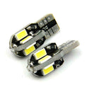 T10 8SMD Car Bulbs LED Canbus 8 Smd Xenon White W5w Bulb Light 501 Side F6Y6