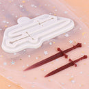 Knight Battle Swords Silicone Mold Fondant Cake Decorating Chocolate Fo ly