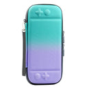 Game Console Gradient Storage Case for Switch Bag Pouch (Green Purple)