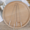 4pcs Bottle spiral soft straw stainless steel Drinking Straws Cleaning Bru3C