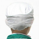 White Catering Hat Chef Bakers Bouffant Cap Food Hygiene Snood Cap Dust-proof