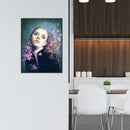 5D DIY Diamond Painting Thinking Girl Cross Stitch Embroidery Rhinestones