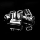 (1.2mm 100pcs) Wire Rope Aluminum Sleeves Clip Fittings Cable Crimps L8W8