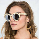 Woven Rattan Hoop Earrings Handmade Wicker Braid Straw Knit Wire Drop Dangl