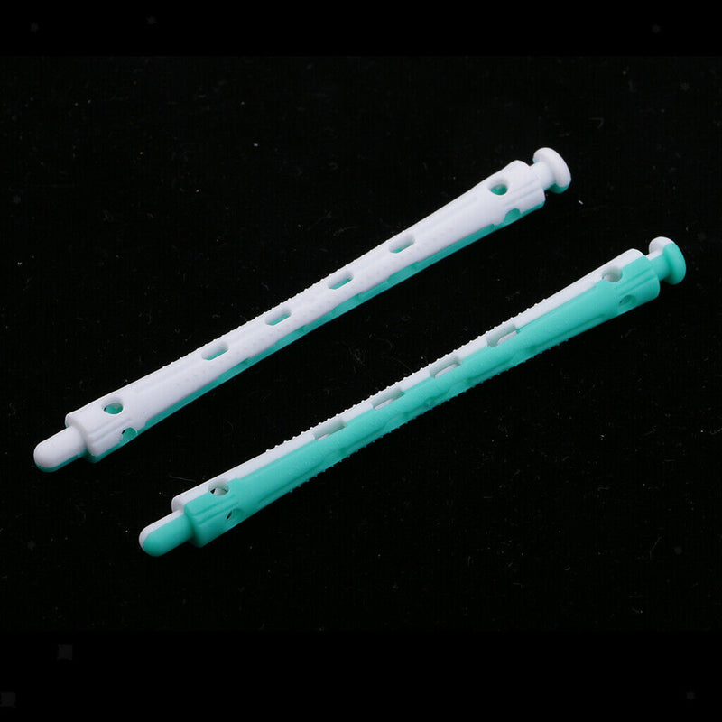 24 Pieces Salon Perm Rods Hair Roller With Rubber Band Curling Hairdressing