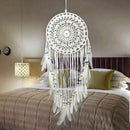 Dream Catchers for Bedroom, White Dream Catchers Crochet Wall Hanging Dream I7R7