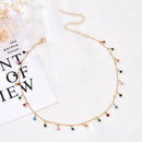Boho Candy Color Mini Ball Pendant Choker Necklace Clavicle Chain Jewelry Gift*1