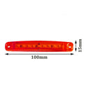 10Pcs Red 9 SMD LED Truck lights led side Car Truck Bus Marker Light 12V 24V M29