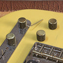 4pcs Bronze color Aluminum Rotary Electronic Control Potentiometer Knob for 6 mm