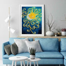 5D DIY Full Drill Diamond Painting Sun and Moon Embroidery Mosaic Craft Kit