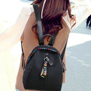 Durable Large Capacity Oxford Ch Wearproof Women Backpack Ribbon Pendant
