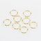 80Pcs Metal Cuffs DIY Jewelry Pendants Stars Tubes Hair Braid Set Loops Rings