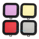 4PCS Underwater Diving Filter Lens Cover UV Filter for GoPro Hero 4 3+