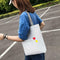 4pcs/set Letter Print Canvas Women Backpack Travel Schoolbag Totes (Grey) A