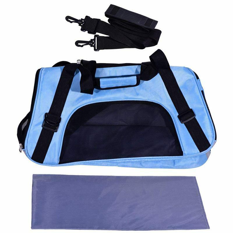 Pet Travel Carriers Soft Sided Portable Bags Dogs Cats Airline Approved Dog B3W1