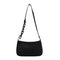 Women Solid Evening Clutch Shoulder Handbags PU Leather Totes Bags (Black)