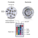3 Pack Submersible LED Lights with 3x Remote Control Underwater 10-LED RGBW