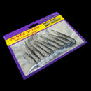 10PCs 7.5cm/2.4g Soft Fishing Lure Tiddler Swim Artificial Bait Tackle Minnow