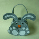 2Pc Easter Bunny Bag Handbag Dual Layer +Grey Easter Cute Bunny Basket
