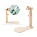 Adjustable Embroidery Lap Stand 360 Rotate Cross Stitch Stand Wooden Hoop Sewing