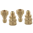 4Pcs M22x1.5mm Pressure Washer Hose Connector Quick Coupler Male & Female
