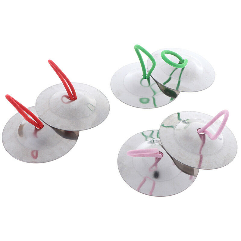 2PCs Finger Cymbal Belly Dance Finger Cymbals Percussion  Instrument  Parts OZ