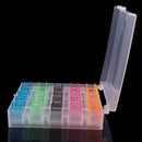 Practical Plastic Box With 25 Empty Bobbins For Sewing Machine Bobbin Case MO