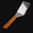 Stainless Steel Spatula Scraper Pancake Turner Scoop with Wooden Handle  A