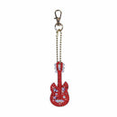 5PCS Guitar DIY Full Diamond Diamond Painting Keychain Key Ring Key Chain New df