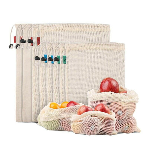 Reusable Produce Bags For Fruit,Veggies,Fridge Organizing,Toys,Lightweight& H9D1