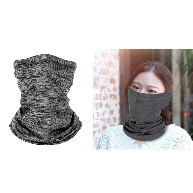 2 Pieces Silky Outdoor Motorcycle Balaclava Scarf Ski Neck Gaiter Headwear