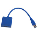 USB 3.0 to VGA Video Graphic Multi Display Cable Adapter Card for Win 7/ 8