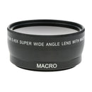 55mm 0.45x Wide Angle & Macro Lens for Canon Sony Pentax DSLR Camera with 62 mm