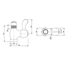 Ball Valve Shower Head Shut-Off Valve Shower Valve Hand Shower Bidet Sprayer