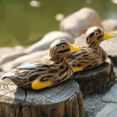 2pcs Lifelike Plastic Duck Statue Garden Sculpture Home Lawn Pond Ornament