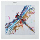 5D Diy Diamond Painting Partial Special Shaped Diamond Embroidery Dragonfly